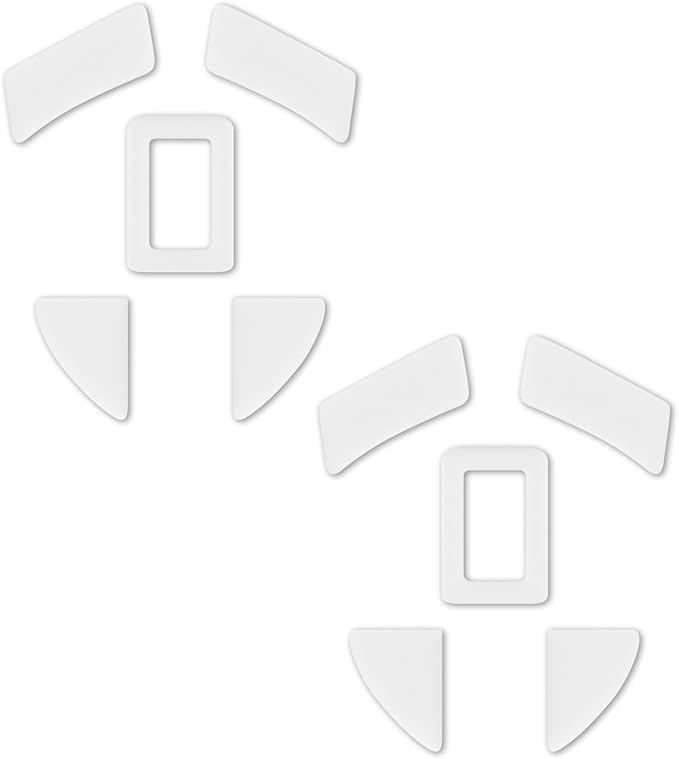 2 Pack Ultimate Lightweight Wireless Gaming Mouse Feet Sliding Stickers, Mice Glass Skates Pad, Replacement Glide Stickers for Smooth Control and Precision on Any Gaming Surface (PTFE)