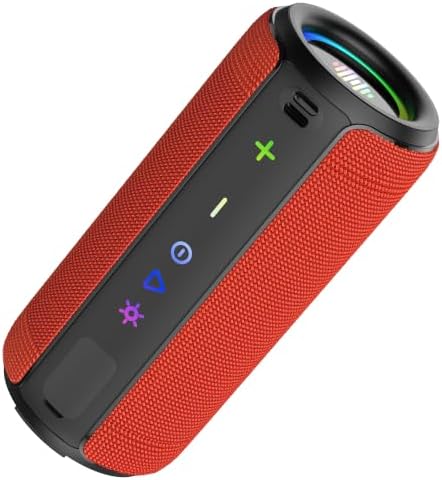 Portable Speaker Bluetooth 5.4, 30W Super Loud Bluetooth Speaker Wireless,Boost Bass 3.0, 30H Playtime, 8 RGB Modes, IPX7 Waterproof Speaker, TWS Pairing, for Outdoor/Home/Party, Gift Ideas