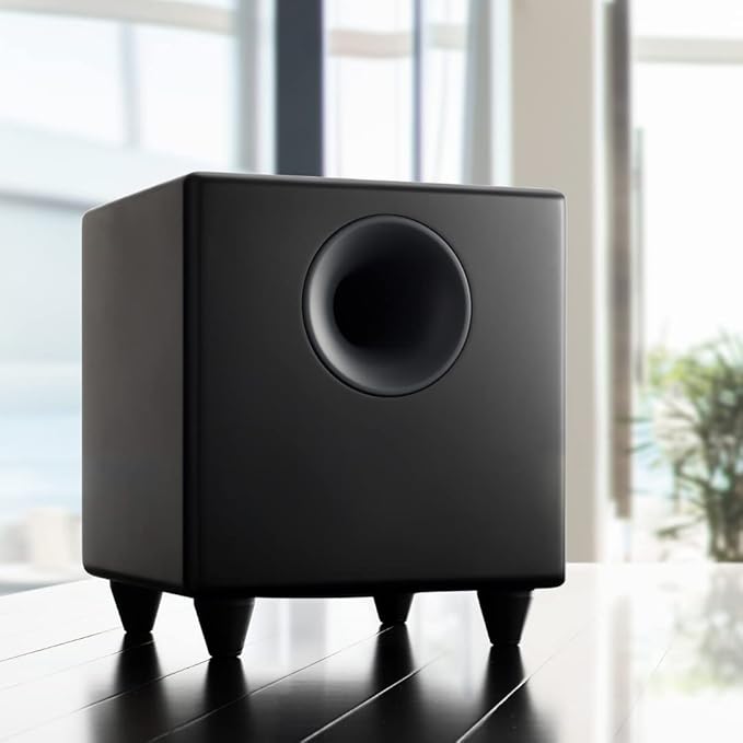 Audioengine S8 Powered Subwoofer Speaker - 250W 8-inch Home Woofer with Built-in Amplifier and Dual Audio Inputs for Home Audio