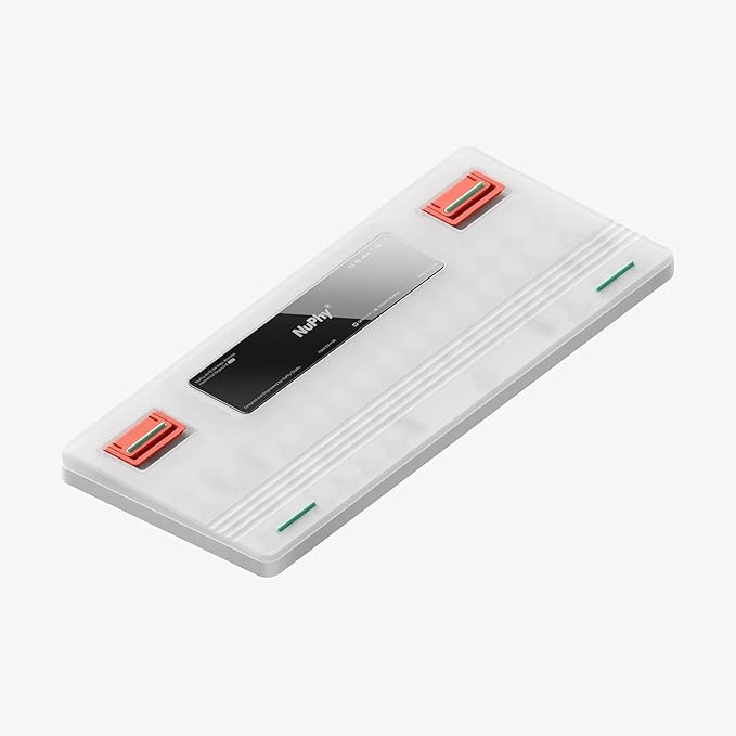 nuphy Air75 V2 Portable 75% Mechanical Keyboard,Wireless Keyboard,Supports Bluetooth/2.4G/USB-C RGB Gaming Keyboards,Compatible with Windows/Mac OS/Linux Systems White-Gateron Red Switch