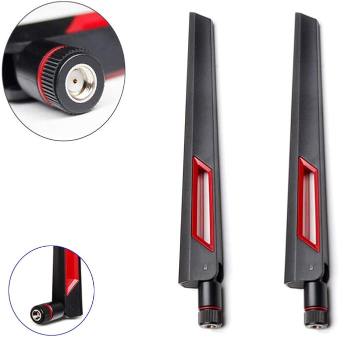 WiFi Antenna Dual Band 2.4GHz 5.8GHz 10 DBI RP-SMA Router for PCI-E WiFi Network Card USB Wireless Adapter Security IP Camera