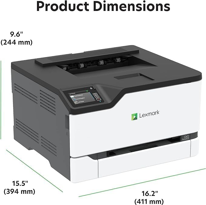 Lexmark CS431dw Color Laser Printer with Interactive Touch Screen, Full-Spectrum Security and Print Speed up to 26 ppm, White,Small (4-Series)(40N9320)