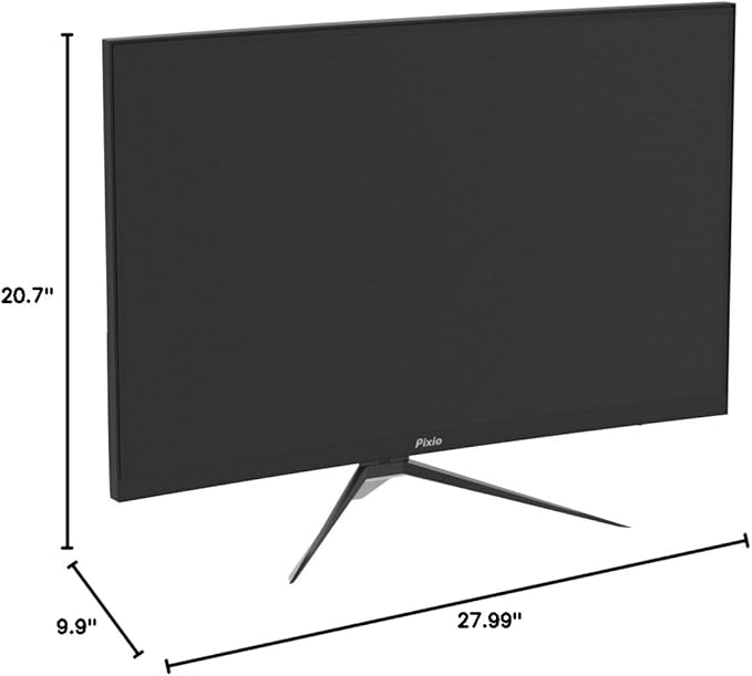 Pixio PXC325 32 inch 165Hz Refresh Rate FHD 1080p Resolution 1500R Curved VA Panel 1ms MPRT Response Time Adaptive Sync HDR Tilting Stand Gaming Monitor