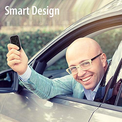 Universal Garage Door Opener Remote Cloner Universal Gate Opener Remote Cloning Homelink Programmable Learning Key Fob 4-Buttons Multi Frequency 280MHZ-868MHZ (1, Blue)