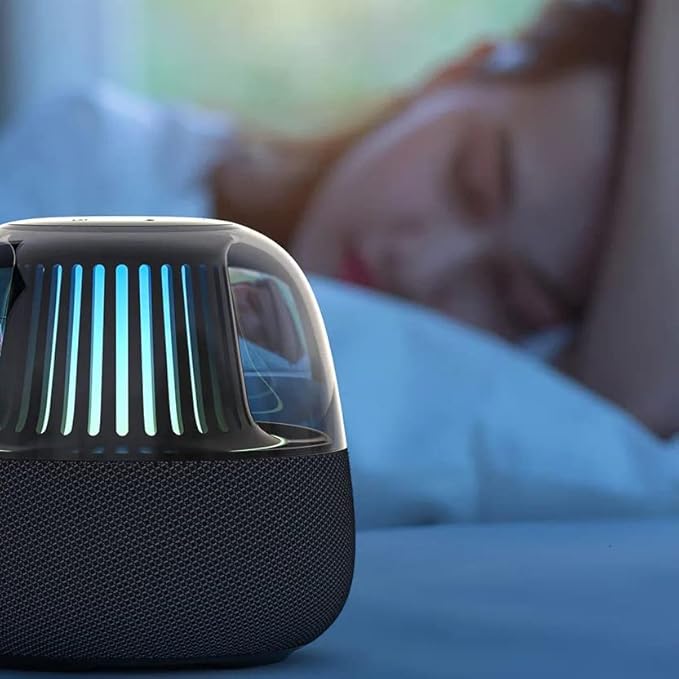 ALLWAY Portable Bluetooth Speakers,360 Degrees LED Night Light,Speakers,Party,Camping,Travel,Gifts for Kids,Women