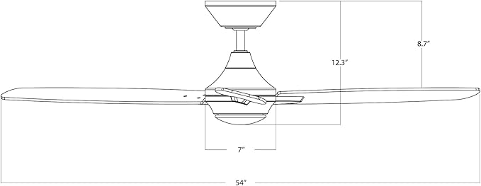 WAC Smart Fans Mocha XL Indoor and Outdoor 8-Blade Ceiling Fan 66in Brushed Aluminum with Remote Control works with Alexa and iOS or Android App