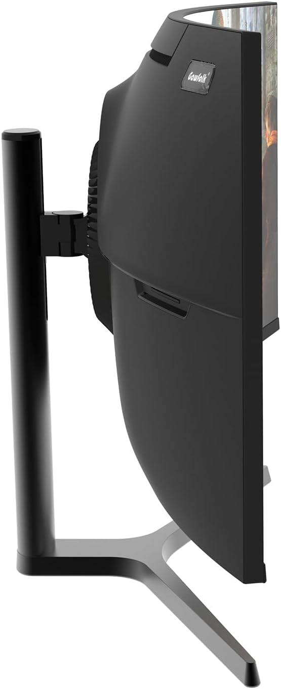 34 Inch Ultrawide Curved 180Hz Gaming Computer Monitor 1000R PC screen 21:9 UWQHD (3440x1440) ,1ms,100%sRGB,Adaptive Sync,HDMI、Display Port,Liftable Stand,Wall Mount Compatible 75*75mm-Black