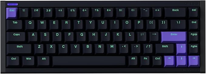 NuPhyX BH65 All-Aluminum Magnetic Switch Hot Swappable Gaming Keyboard,65% 68keys Adjustable Actuation Rapid Trigger Wired Custom Hall Effect Keyboard,PBT keycaps,8K Hz Polling Rate