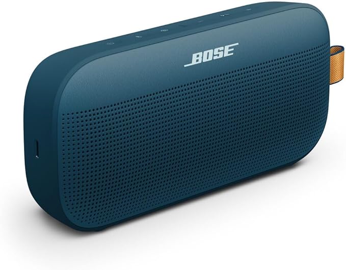 Bose SoundLink Flex Portable Bluetooth Speaker (2nd Gen), Portable Outdoor Speaker with Hi-Fi Audio, Up to 12 Hours Battery Life, Waterproof and Dustproof, Twilight Blue - Limited Edition Color