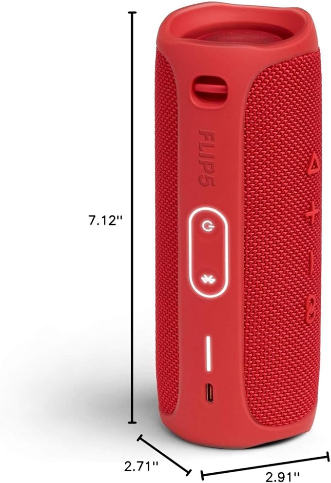 JBL FLIP 5, Waterproof Portable Bluetooth Speaker, Red