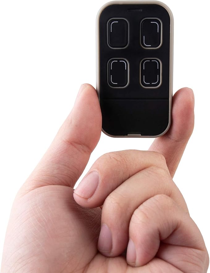 Universal Garage Door Remote Universal Gate Remote Control Cloning Homelink Programmable Learning 4-Button Multi Frequency 280MHZ-868MHZ (1, Black with Grey)