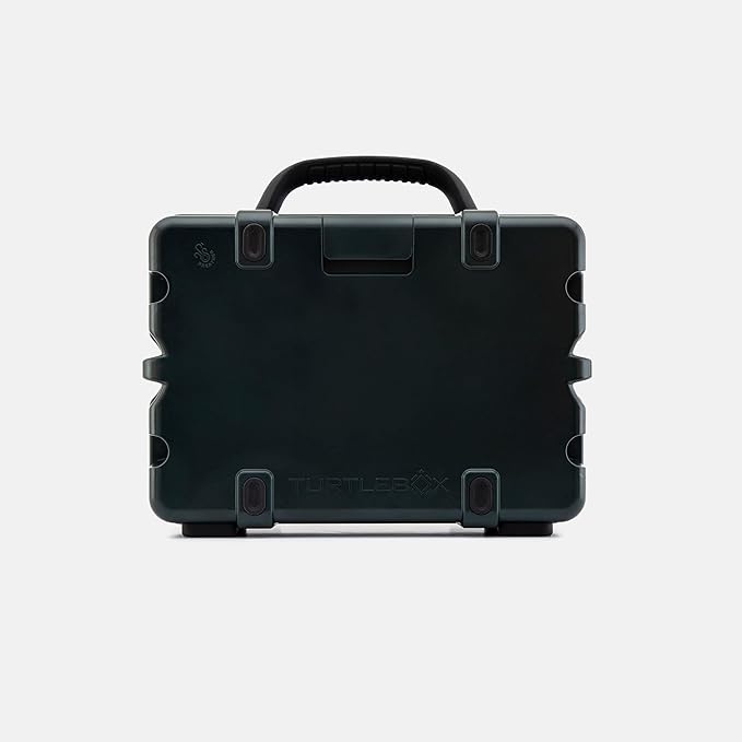 Turtlebox Original Gen 3: Portable Outdoor Bluetooth Speaker – Ultra-Loud (120dB), Waterproof (IP67), Rugged, Impact-Resistant, 3-Day Battery | Party Mode: Unlimited Pairing Stereo, Green/Blaze Orange