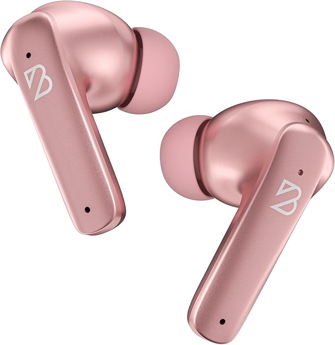 Back Bay Audio [USA-Based iPhone + Android Wireless Earbuds Bluetooth V5.3, Sweatproof Air Buds for Android Phones, Small Sports Bass Earphones with Wireless Mic for iPhone iOS, Bluetooth Earphones