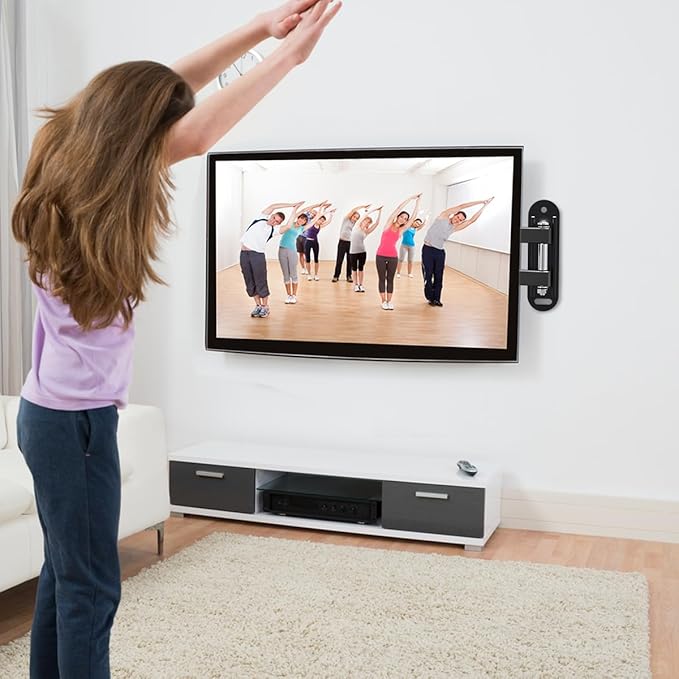 suptek TV Wall Mount Bracket Monitor arm TV Wall Mount Bracket Display arm Monitor Wall Mount for 13-30" Adjustable up/Down, Left/Right Angle, 30lbs Load Capacity VESA75-100mm MA2776