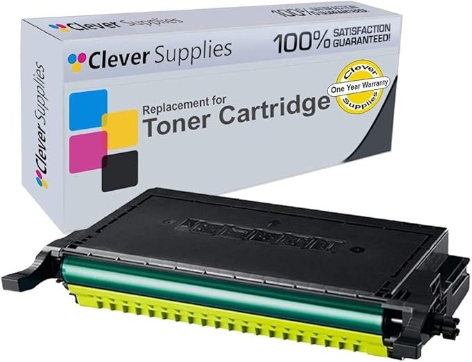 CS Replacement Toner Cartridge Compatible with Samsung CLP 610 CLP-Y660B Yellow CLP-610 610ND 660 660ND CLX-6200 6200ND 6200FX 6210 6210FX 6240 6240FX
