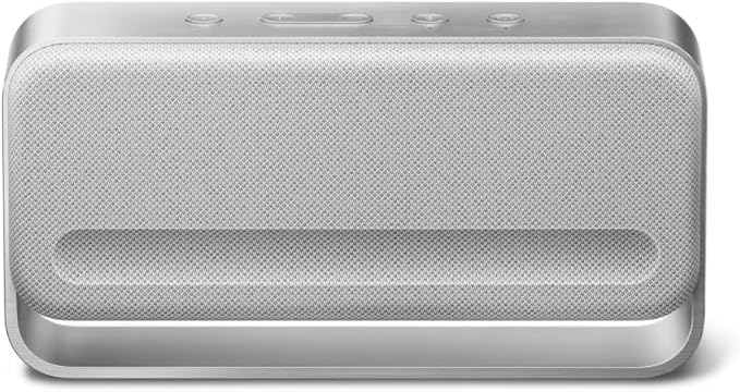 Bose SoundLink Home Speaker, Premium, Portable and Wireless Bluetooth Bookshelf Speaker, Up to 9 Hours Battery Life, Light Silver