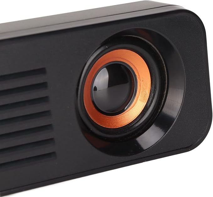 ASHATA Wired Soundbar, TV Sound with Subwoofer, USB HiFi 360 Degree Stereo Desktop Speaker, Home Theater Surround Sound System Speaker, for TV Gaming Projector