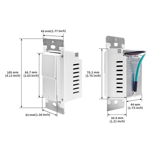 Aqara Smart Light Switch H2 (2-in-1 Neutral, 2 Buttons, 2 Channels), Thread/Zigbee Protocol, Wall Switch for Smart Home, Supports Apple Home, Google, Alexa, Matter Over Thread