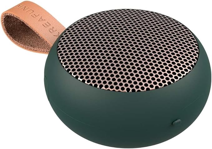 aGO2 Portable Bluetooth Speaker, Green, Water Resistant (IPX5), Up to 25 Hours of Wireless Play, Voice Assistant, Stereo Sound, Wireless Speaker for iPhone, Android, and More