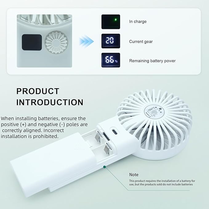 Handheld Brushless Turbo Fan with 19000 RPM High-Speed Drone Motor, Portable Super Strong Wind Cooling Fan, Requires 2x 21700 Battery (Not Included), for DIY/Drone/Camping/Outdoor