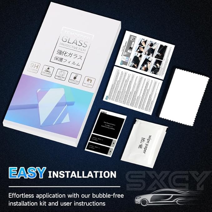 SXCY for 2025 Jeep Compass Anti-Glare Matte Screen Protector 10.1 Inch for 2022-2025 Compass Accessories Navigation Screen Protector 9H Tempered Glass