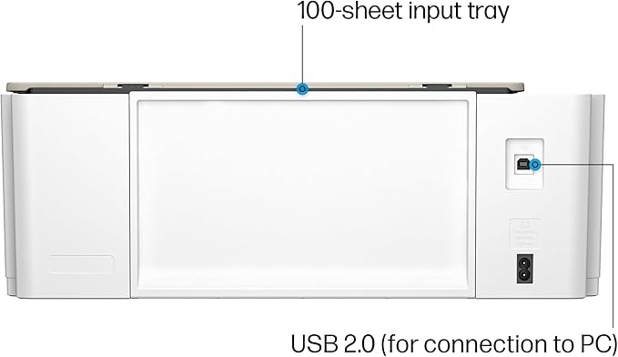 HP Smart Tank 5103 Wireless All-in-One Ink Tank Printer, Scanner, Copier with 2 Years of Ink and 100 Sheets of Photo Paper Included, Best-for-Home, Refillable, AI-Enabled (5D1B2A)