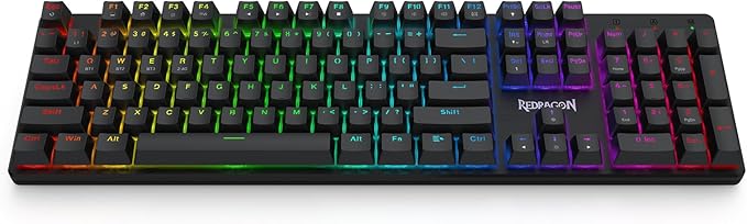 Redragon K671KS Wireless Mechanical Gaming Keyboard, Tri Mode BT/2.4G/USB-C Hot Swappable Custom Keyboard, RGB Backlit Computer Gaming Keyboards, PBT Keycaps, Programmable for PC/Tablet/MAC