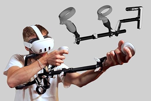 WIELD VR Gun Stock for Quest 3 | 2 | 3S | Pro – Must-Have Adjustable Folding Stock with Tactical Sling – Designed for FPS Accuracy, Stability & Immersion – VR Accessory for Shooting Games – OneStock