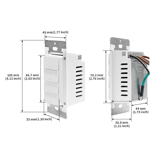 Aqara Smart Light Switch H2 (2-in-1 Neutral, 4 Buttons, 3 Channels), Thread/Zigbee Protocol, Wall Switch for Smart Home, Supports Apple Home, Google, Alexa, Matter Over Thread