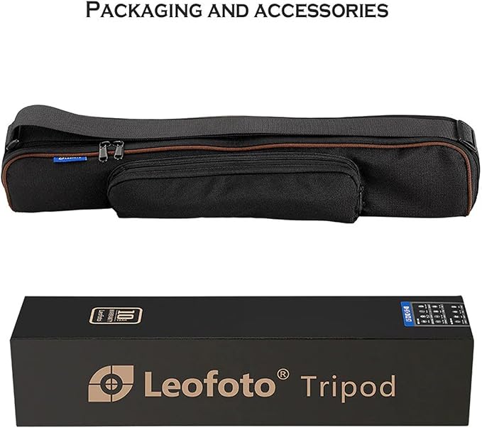 Leofoto Professional Camera Tripod, 63.7" Compact Carbon Fiber Tripod for DSLR Video Camcorder, 5 Leg Sections, 360° Ball Head, Max Load 20KG/44Lb (LS-365CX+LH-40LR)