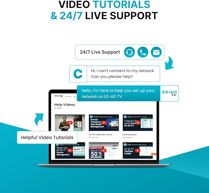 TV Stick Digital Signage Player 4K, Cloud-Controlled Media Player with PowerPoint Upload, Auto Content Updates, Free Plan, AI Image Enhancer, Mobile App, Thousands of Templates