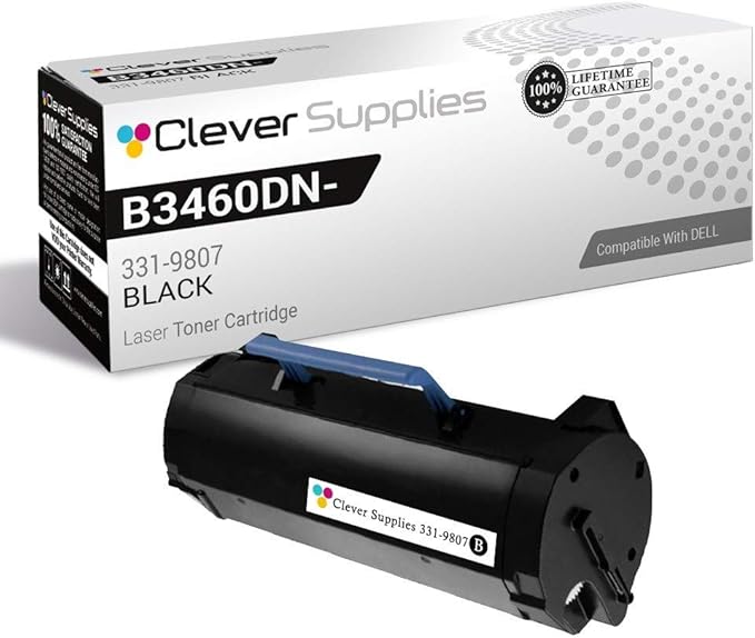 CS Replacement Toner Cartridge Compatible with Dell B3460DN-B3465DNF 331-9807 Black Laser B3460