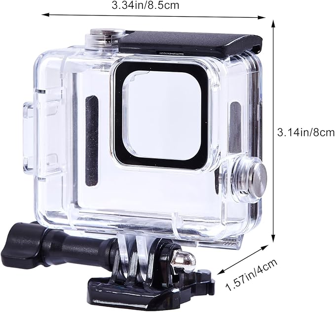 196FT/60M Waterproof Case for Go Pro Hero 4K, Underwater Diving Protective Housing Shell for Go Pro Hero 4K Compact Action Camera with Mount Hero 4K Accessories Kit