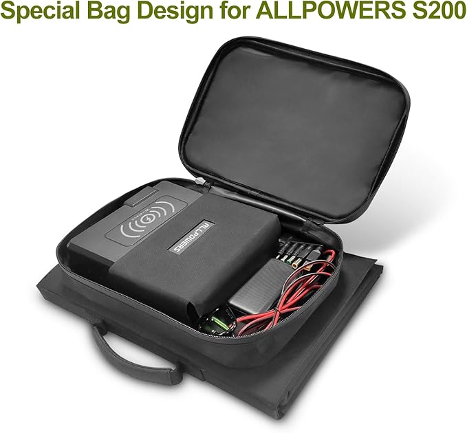 ALLPOWERS SP026 60W Portable Solar Panel, Foldable Solar Charger with USB-C/DC/QC Outputs, 22-25% High Efficiency Panel Solar Portatil for Phone, Laptop, Power Station, Camping, RV(SP026-60W