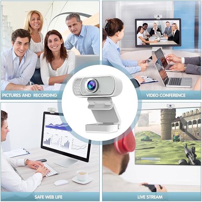 usb c webcam 1080P Webcam,Live Streaming Web Camera with Stereo Microphone, Desktop or Laptop USB Webcam 110 Degree View Angle, HD Web cam for Switch 2,Video Calling, Recording, Conferencing, Gaming