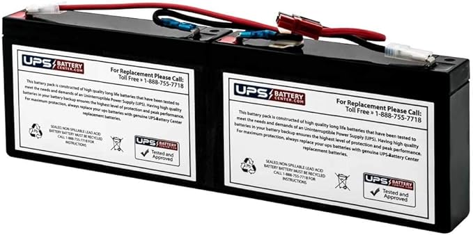UPSBatteryCenter Compatible Replacement for APC Smart-UPS SC 450VA RM 1U SC450RM1U