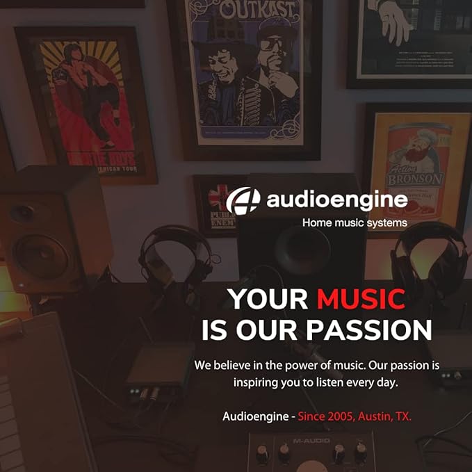 Audioengine S8 250W Wireless Subwoofer Kit with Built-in Amplifier (Wireless Kit, Black)