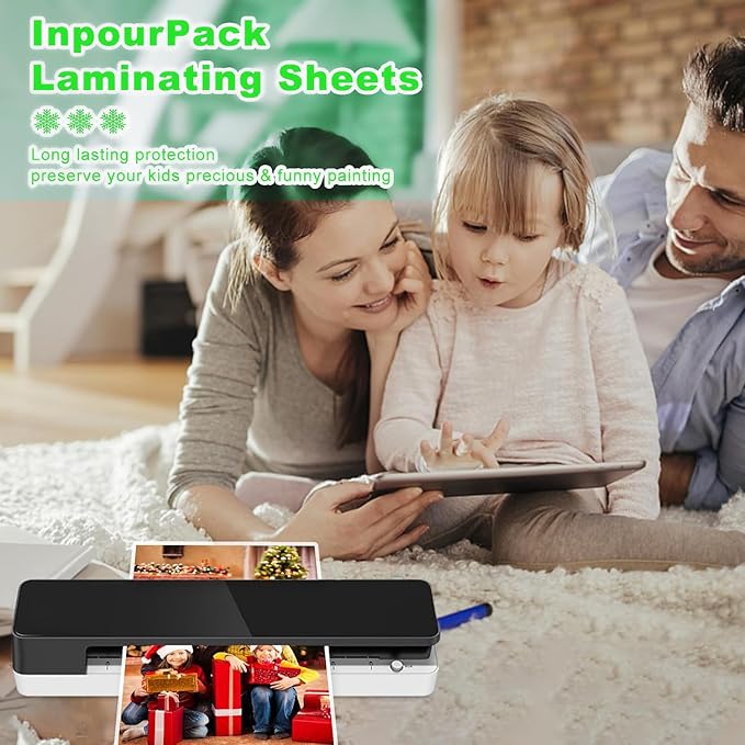 100 Pack Laminating Sheets 5 Mil Thickness, 9 X 11.5 inch Clear Thermal Laminating Pouches (Letter Size), for Education Supplies & Craft Supplies (5Mil - 100Pack)