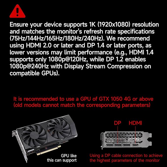 27 inch Curved Gaming Monitor,144Hz/180Hz PC Monitor Full HD 1080P, Frameless 1800R Computer Display with FreeSync & Eye-Care Technology, Wall Mountable, DP, HDMI Port (Black)