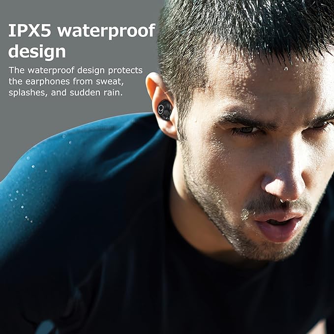 Wireless Earbuds,Bluetooth in Ear Headphone with Microphone Comfort&Lightweight Earbud with Noise Cancellation,3D Surround Stereo, Mini Charging Case(S/M/L earctips)