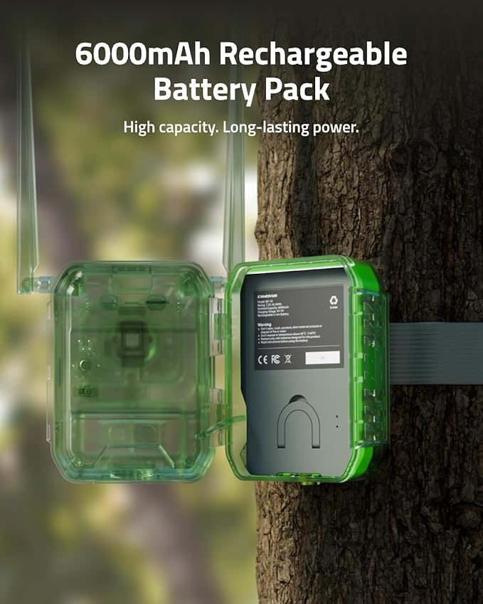 True 4K 4G LTE Cellular Hunting Camera Outdoor+Battery Pack+64G SD Card, 0.2s Trigger Speed, Game or Trail Camera with GPS, Non-Glow IR Night Vision, SIM Card, Motion Capture, Talon Pro Kit