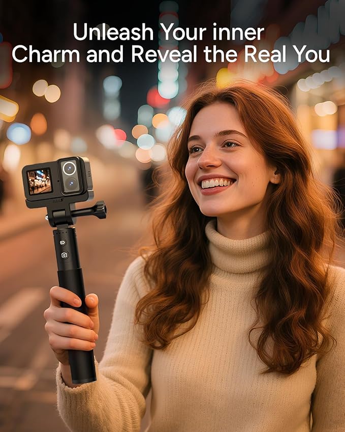 SJCAM SJ20 Ultra NIGHT VIsion,4K Handheld Action Cam,8H POWER use,Dual Lens 4K,Wide-angle FOV,Low Light motion,Super Stabilization,8X Zoom,30M Underwater Adventure Camera for Snorkling,surfing,fishing