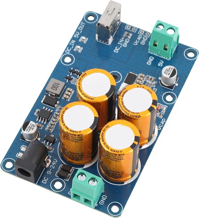 Super Capacitor UPS 5V3A Output, Compact Design with Power Indicator for RPI Uninterruptible Power Supply (4S)