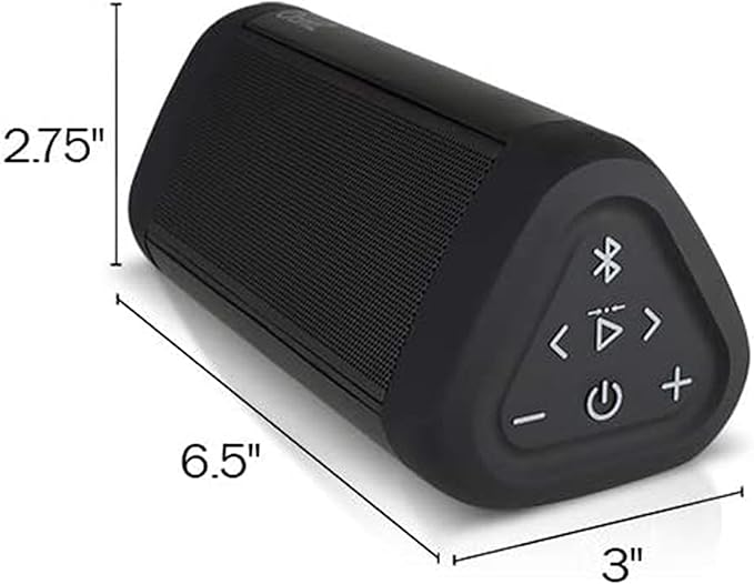 OontZ Ultra Dual Portable Bluetooth Speaker 5.0 2-Pack – IPX7 Waterproof, 14W Enhanced Sound, 20-Hr Battery, 100ft Range, Deep Bass & Clear Audio, Durable for Shower, Pool, or Beach (Black)