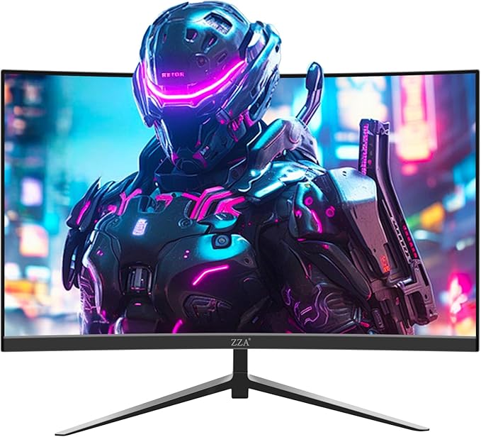 ZZA Gaming Monitor 27 inch PC Gaming Computer Monitor-165/200Hz 1ms -FHD 1080P丨FreeSync丨HDMI 2.0丨Display Port 1.4丨VA丨 Angle Adjustable丨VESA Compatible,Black