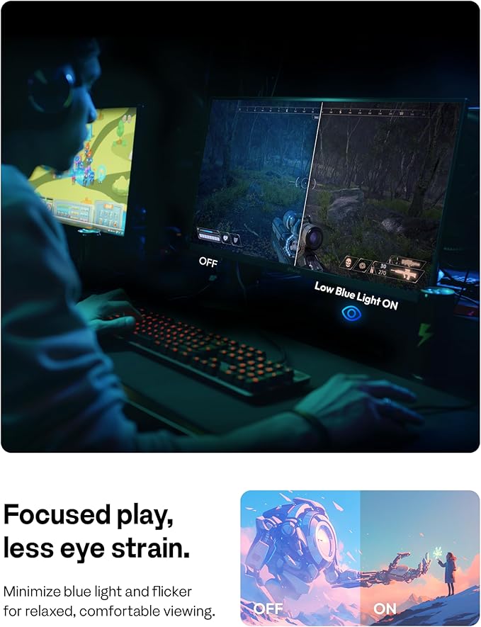 Pixio PXC278 Wave Blue 27 inch 180Hz Refresh Rate QHD 1440p Resolution 1650R Curved Fast VA Panel 1ms GTG Response Time Adaptive Sync HDR Curved Gaming Monitor