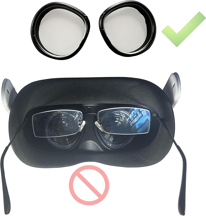 IOOIOO one Lens Insert for L or R Eye for Meta Quest 3s or Quest 2, Lenses Oculus VR Headset, Blue Light Blocking, Removal Magnetic Inserts(farsighted SPH:+5)
