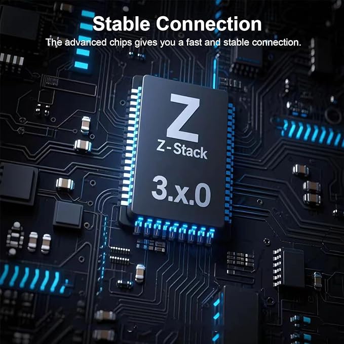 Zigbee 3.0 USB Dongle Gateway, Wireless Universal Zigbee USB Gateway Hub with Antenna, WiFi USB Adapter Coordinated for Home Assistant, Zigbee2MQTT, Open HAB