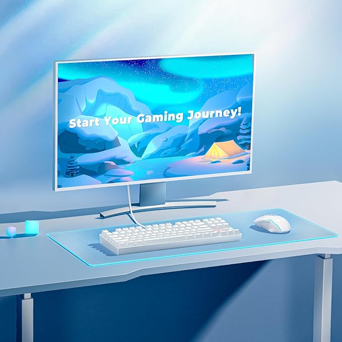 Redragon K552 Mechanical Gaming Keyboard, 87-Key Compact, LED Gaming Keyboard with Red Switches, Anti-Ghosting, Metal Frame for PC Gaming & Typing, Beginner-Friendly (White)