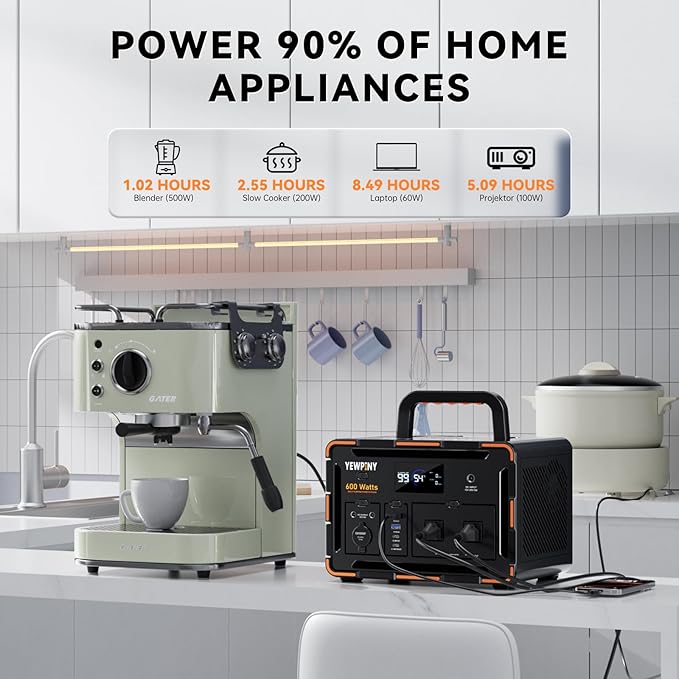 600W Portable Generator – featuring a 162000mAh battery, AC outlets, 100W USB-C PD, 10 outputs, and wireless charging. It's ideal for outdoor use, home, camping, travel, and emergencies.